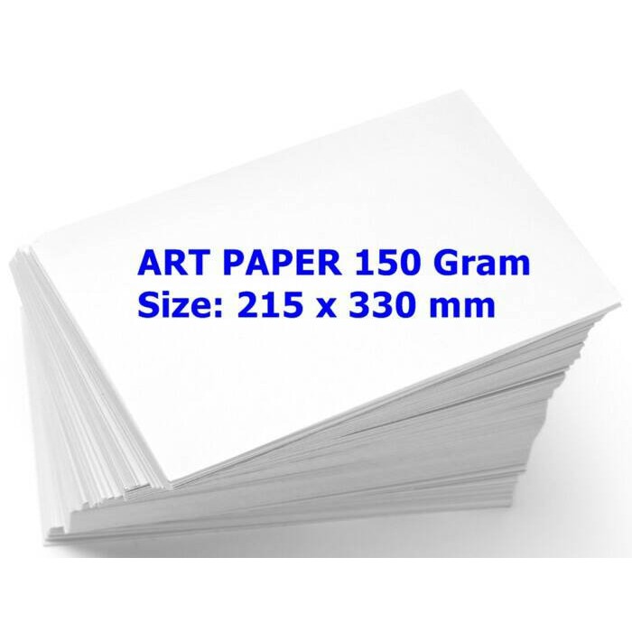 Jual Kertas Art Paper F4 150 gr Shopee Indonesia