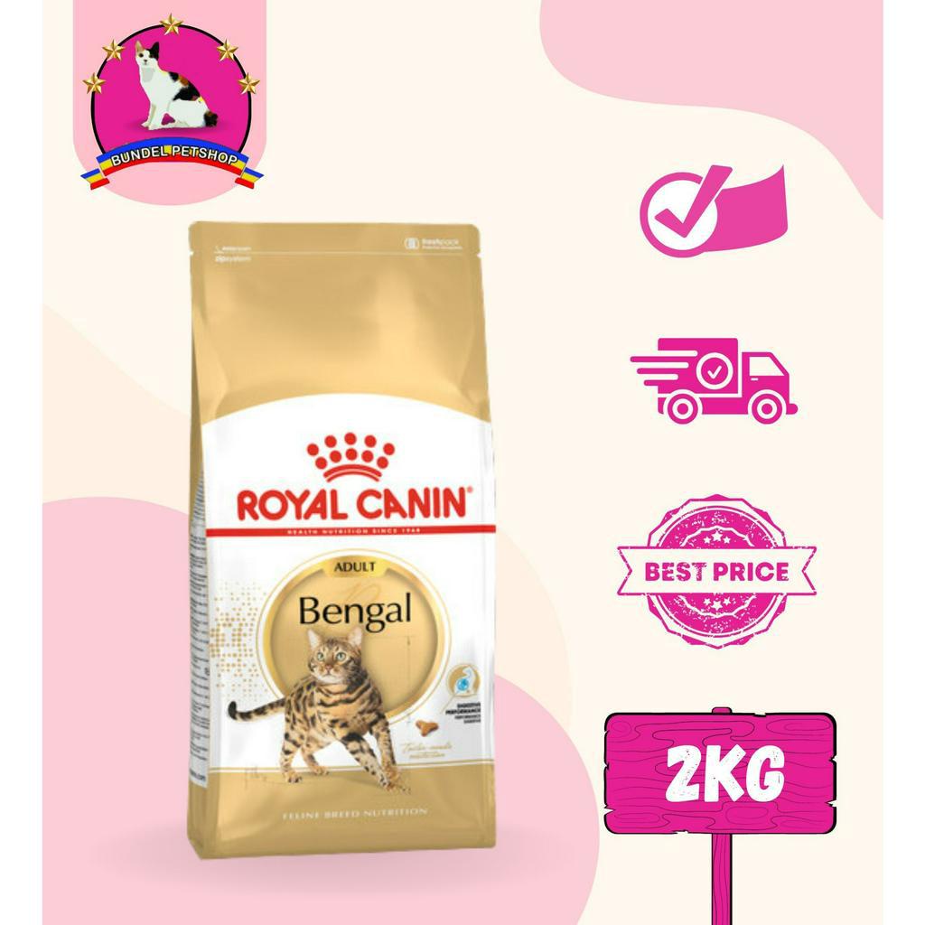 Jual Royal Canin Bengal Adult 2 Kg - Cat Food / RC Bengal 2kg | Shopee ...