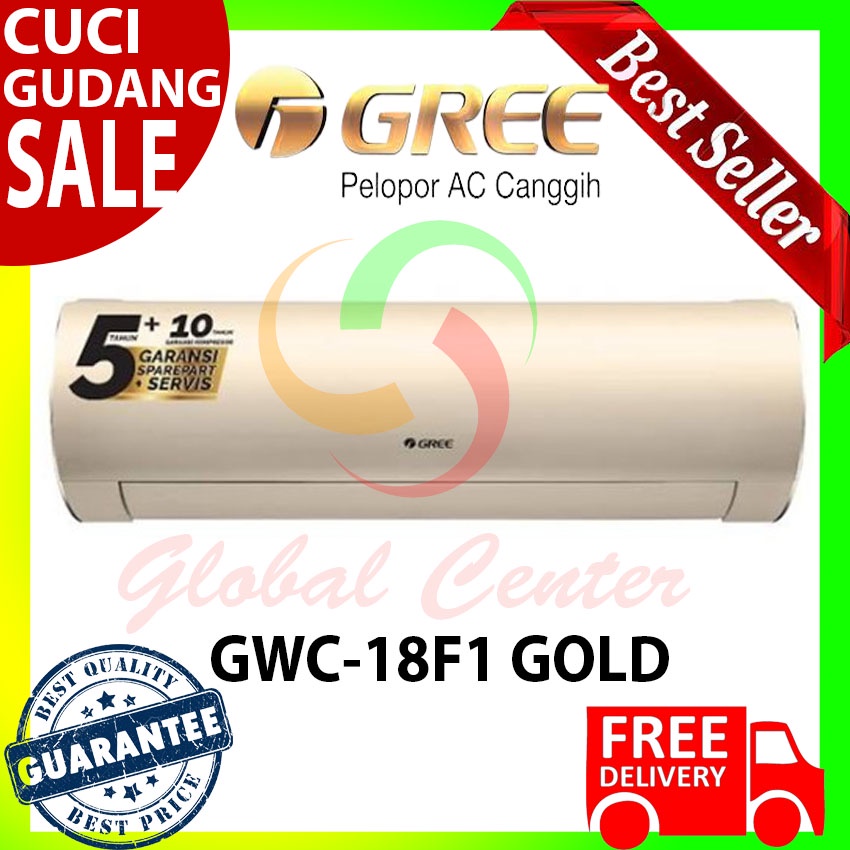 Jual Ac Gree Gwc 18f1 Gold 2 Pk Inverter 18f1 Shopee Indonesia 0590