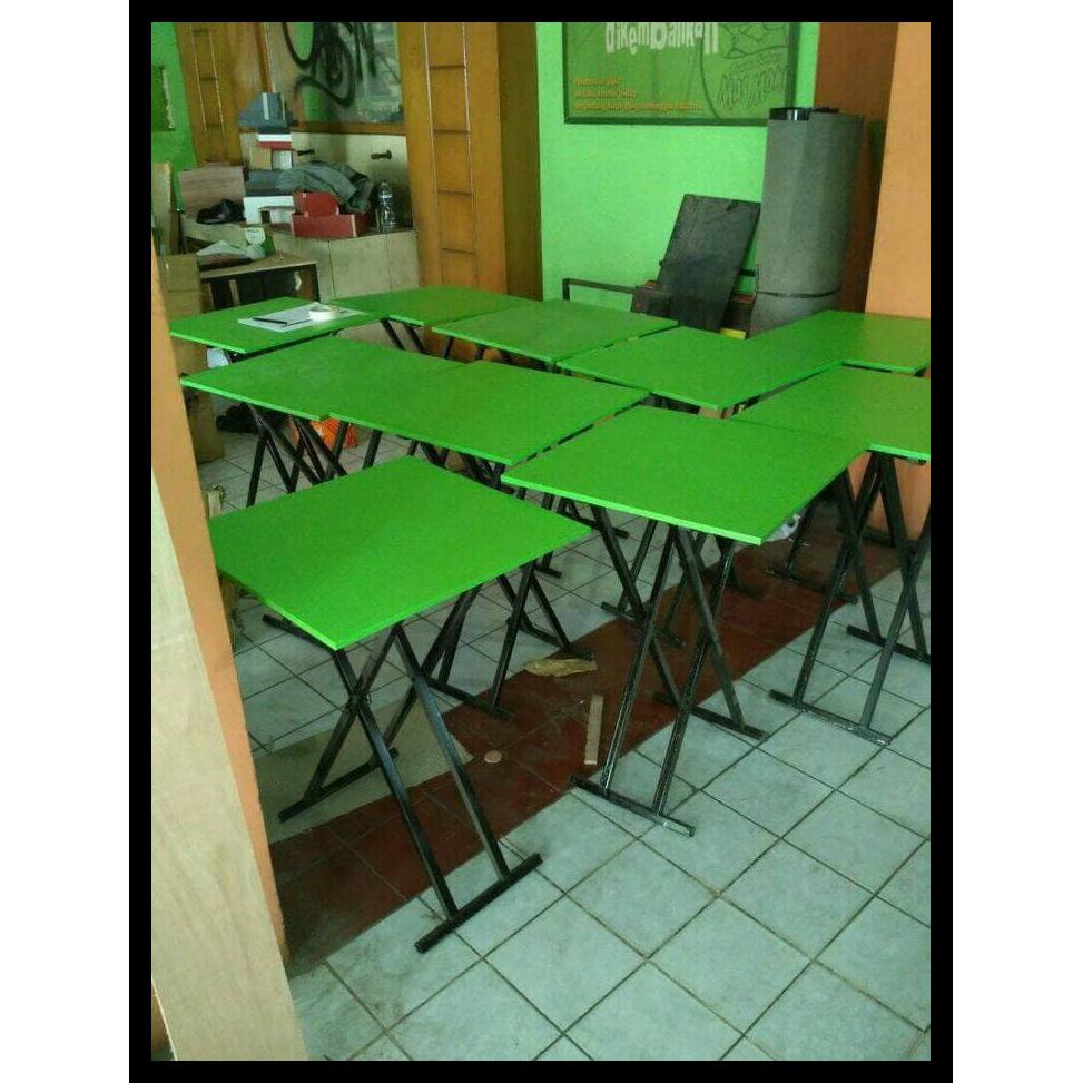 Jual 50x50 Meja Lipat Cafe Bazaar Makanan Rumah Makan Booth Pameran