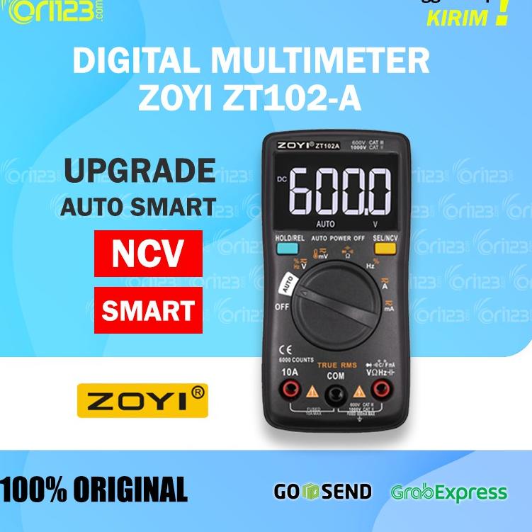 Jual [KODE PRODUK GVALI7345] ZOYI ZT102A Upgrade Auto Multimeter