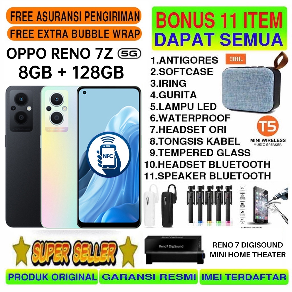 Jual OPPO RENO 7Z 5G & RENO 7 5G 8/256 8/128 RAM 8GB ROM 256GB 128GB ...