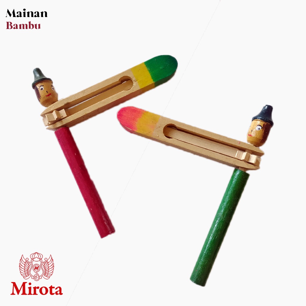 Jual Mainan Bambu Tradisional | Bambu Stick Roll | Shopee Indonesia