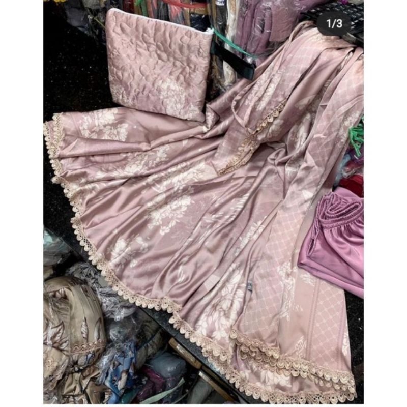 NAURA - Mukena Armani silk Dewasa Armani Silk 2in1 jumbo Premium | Mukena Travel