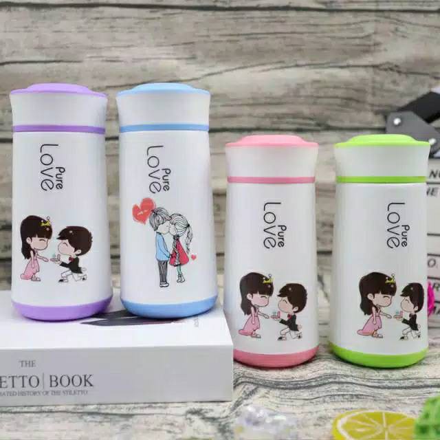 Jual S99 Botol Minum Kecil Kaca Pure Love Unik Lucu 350ml Pakai Dus And Bubble 121f Shopee Indonesia 