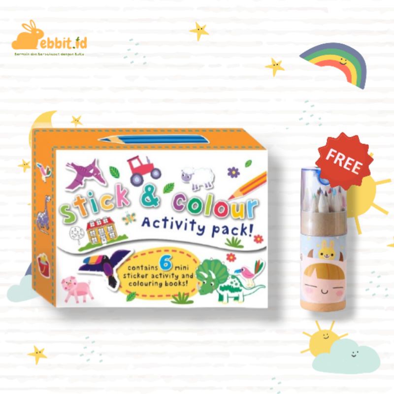 Jual Stick And Colour Activity Pack ( Contains 6 Mini Sticker Activity ...