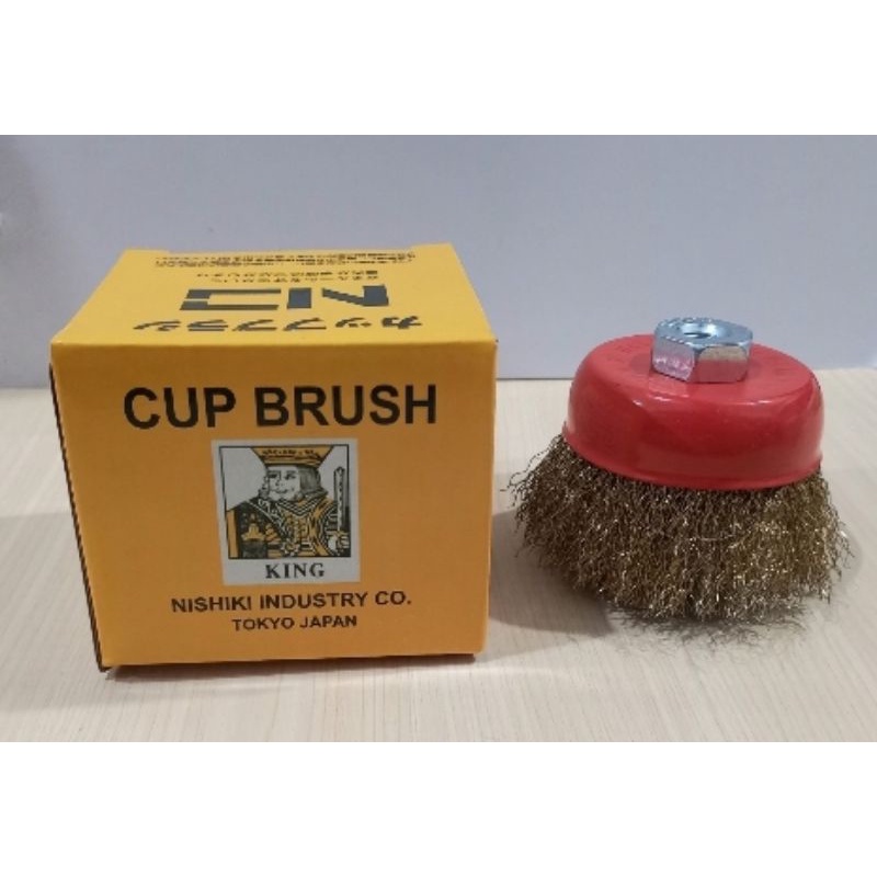 Jual TERMURAH!! King Sikat Kawat Mangkok Kuning 3" / Cup Brush Gerinda