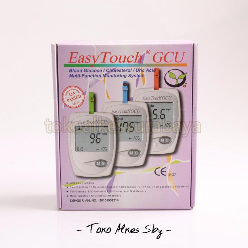 Jual Easy Touch GCU Meter (Alat Tes Gula, Kolesterol, Asam Urat - 3 In ...