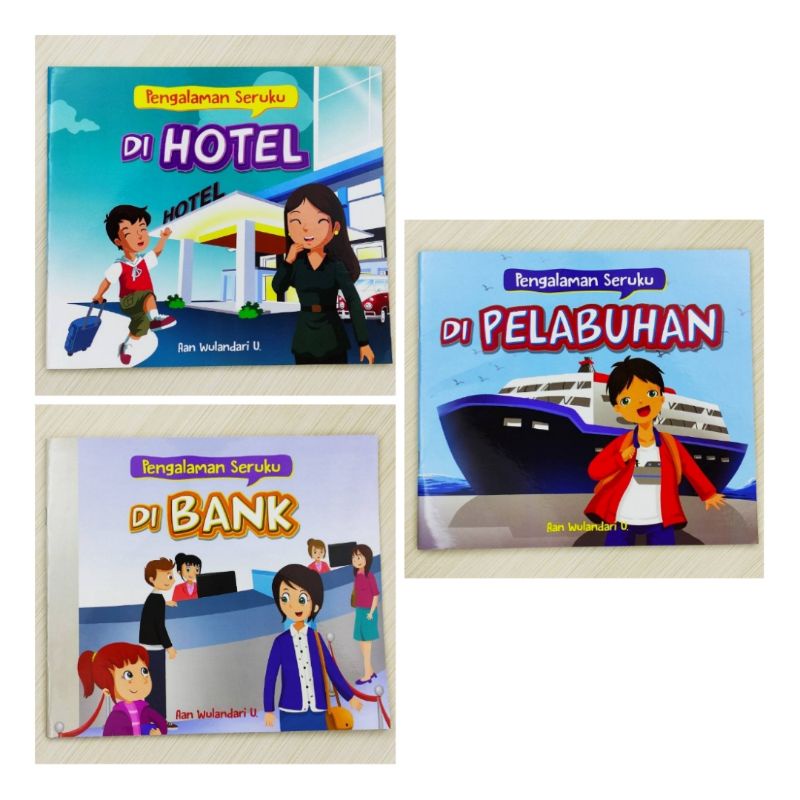 Jual Tiga Ananda Seri Pengalaman Seru Ku Di Bank Di Hotel Di