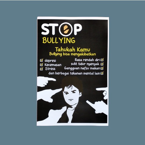 Jual POSTER BENTUK - BENTUK BULLYING | POSTER STOP BULLYING | POSTER ...