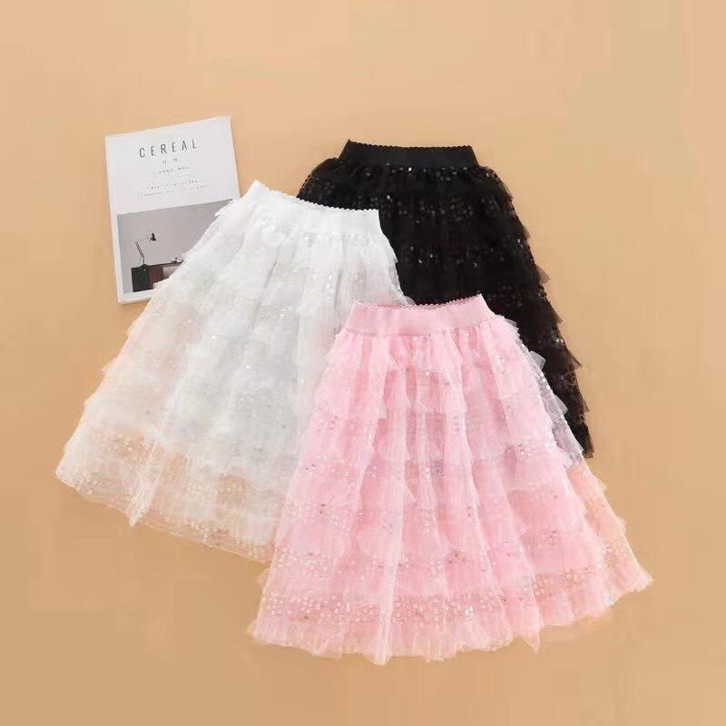 Rok Tutu Jaring Kafee Pendek Rok Tulle Mini Berjenjang Berlapis Halus  Berlipat Warna Permen Hijau Merah Muda Putih, Androk Tutu