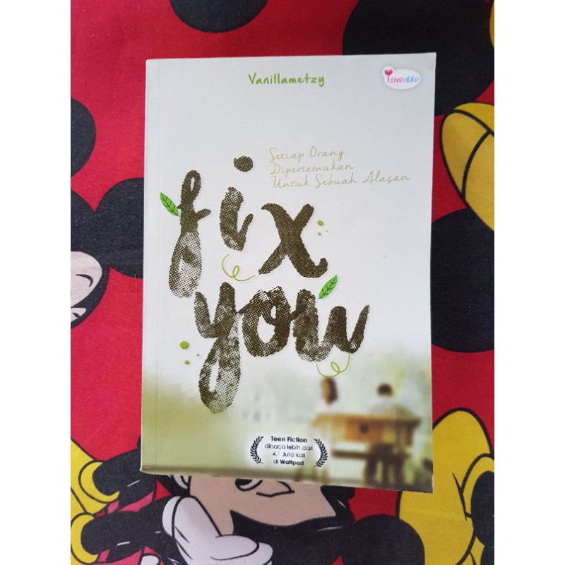 Jual Buku Novel Fix You by Vanillametzy Preloved Original Murah