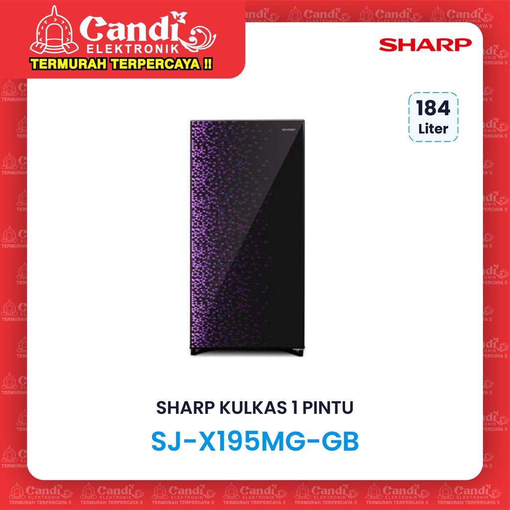 Jual SHARP KULKAS 1 PINTU SJ-X195MG-GB 184 LITER SJ-X195MG