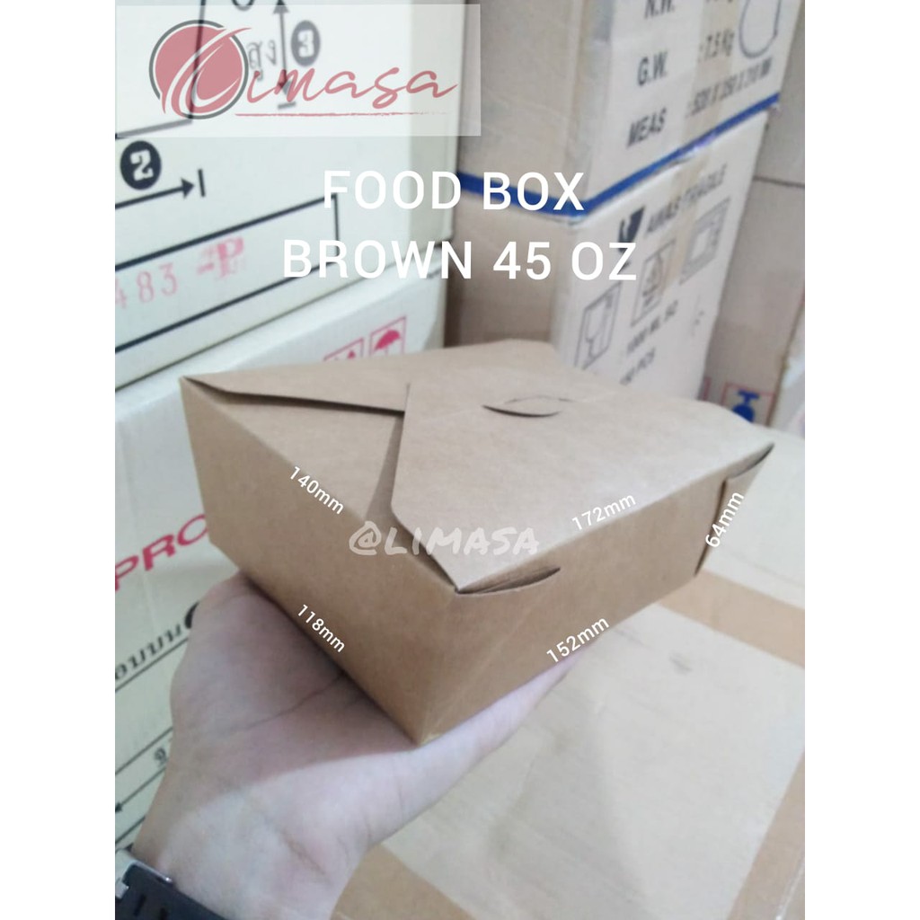 Jual FOOD FAIL BROWN 45 OZ ISI 50 PCS | Shopee Indonesia