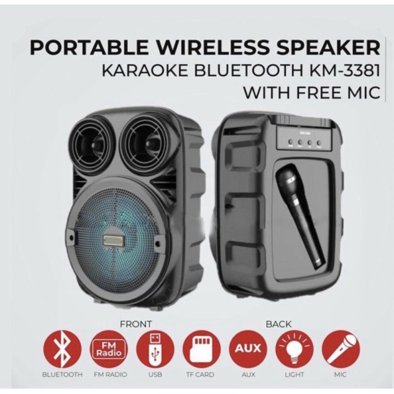 Mic dan speaker portable cheap