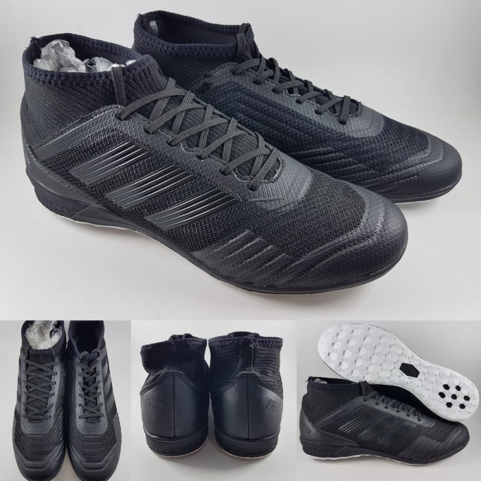 Jual Sepatu Futsal Adidas Predator 18.1 IC Sol Datar Full Black Hitam Shopee Indonesia