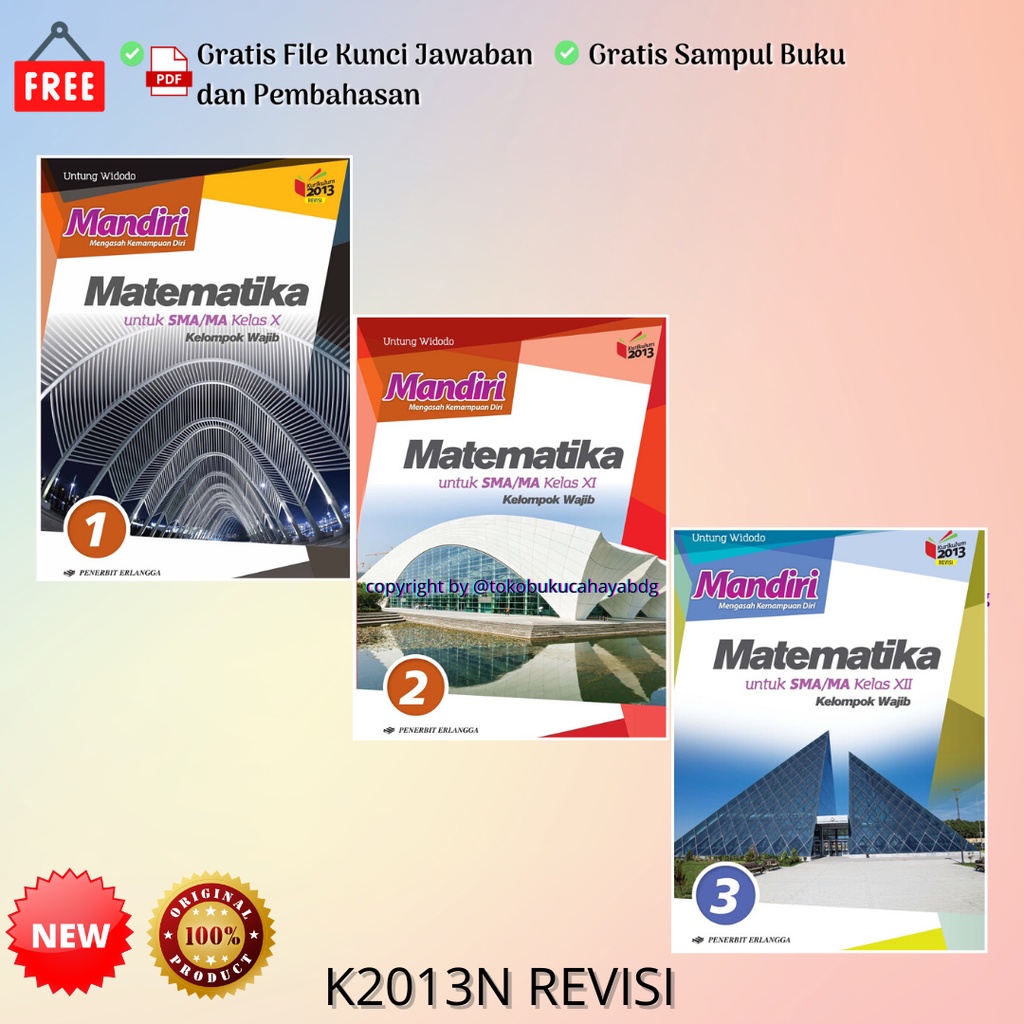 Jual Buku Mandiri Matematika (WAJIB) SMA Kelas 10 11 12 Untung Widodo ...