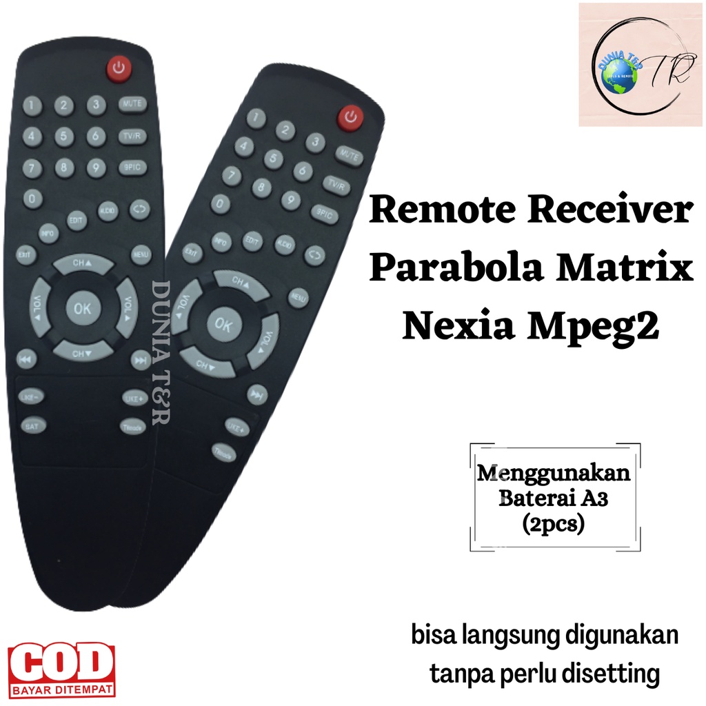 Jual Remot Remote Receiver Parabola Matrix Nexia MPEG2 | Shopee Indonesia