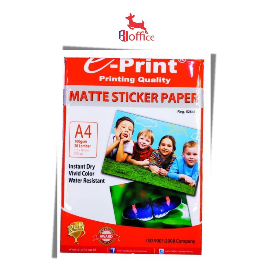 Jual Matte Sticker Paper EPrint A4 100gsm Shopee Indonesia