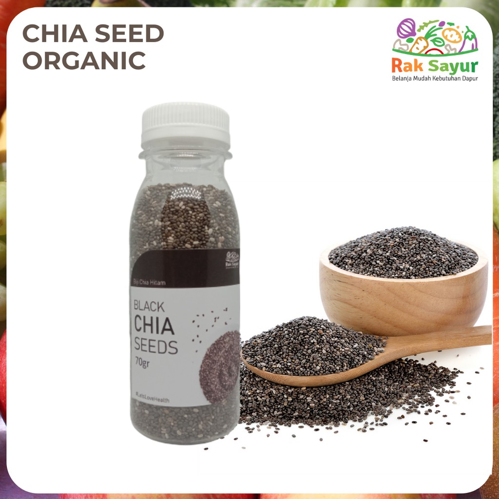 Jual Chia Seed Organik Botol 70gr Black Chiaseed Premium Biji Chia ...