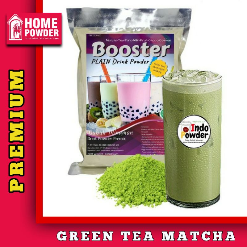 Jual Bubuk minuman Powder Booster PREMIUM rasa Green Tea Matcha PREMIUM ...