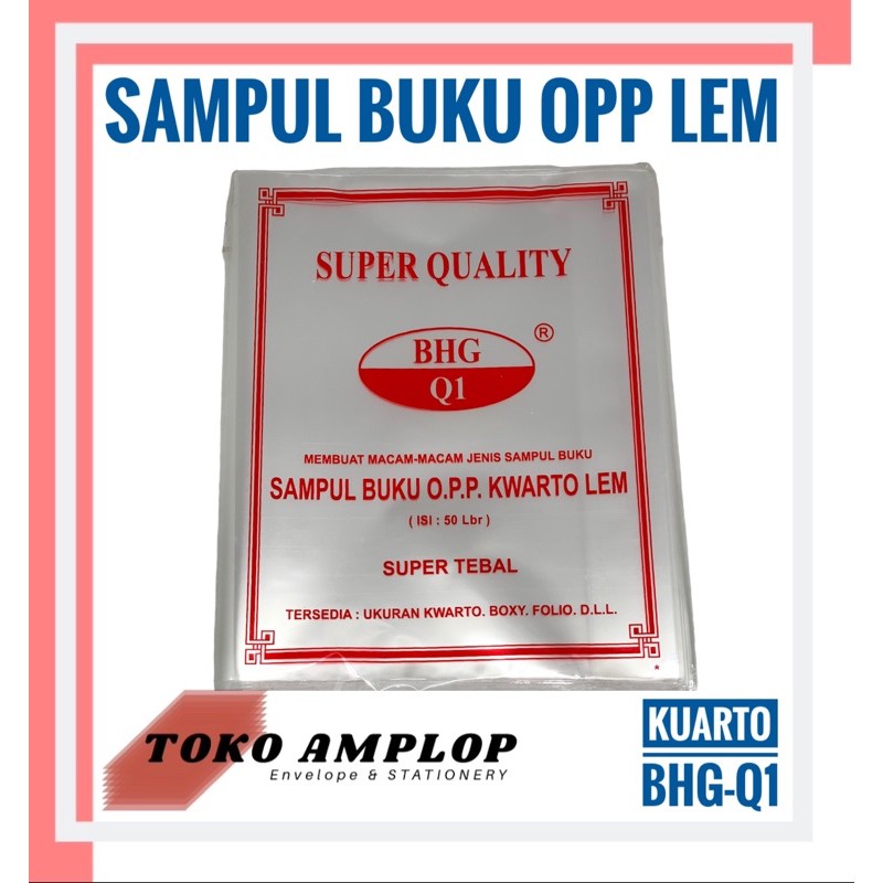 Jual Sampul Buku Kuarto Opp Lem Shopee Indonesia