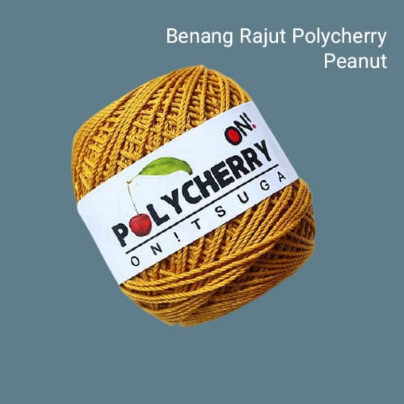 Jual Benang Rajut PolyCherry onitsuga Peanut | Shopee Indonesia