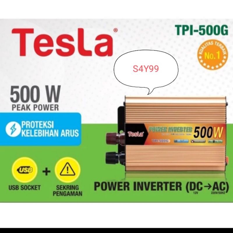 Jual Power Inverter Tesla 500W TPI500G Shopee Indonesia