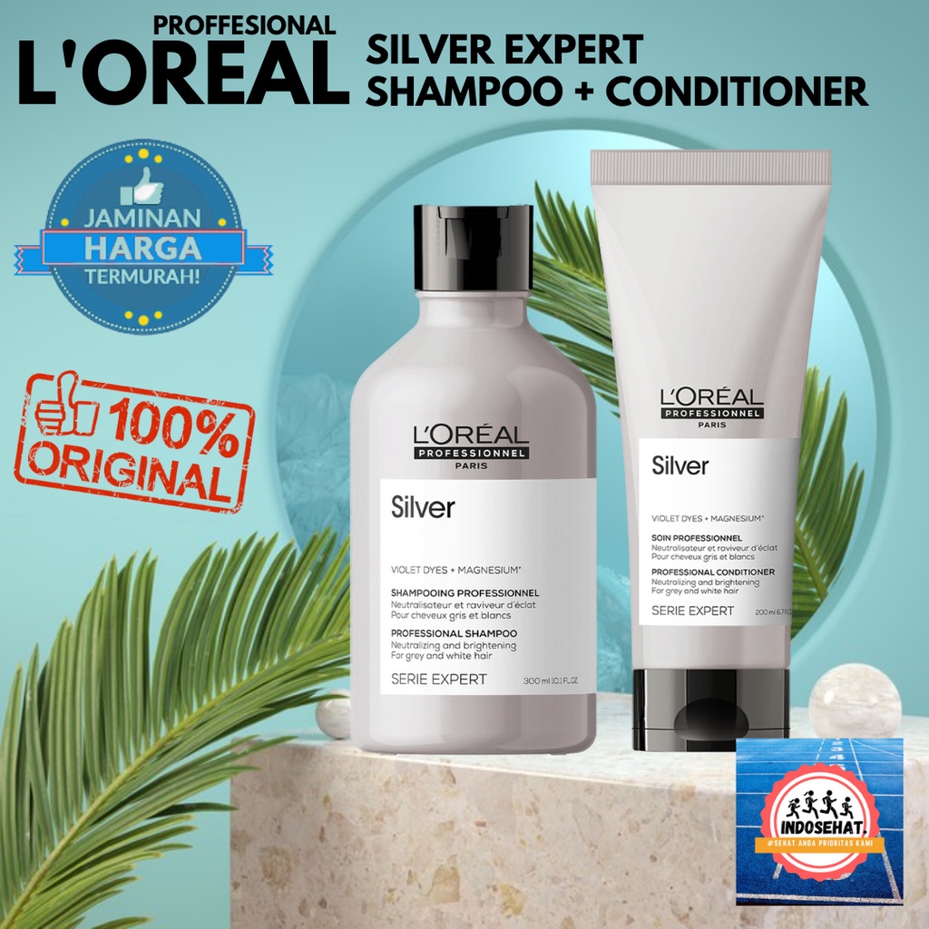 Jual LOREAL Serie Expert Advance Silver Shampoo Conditioner Set