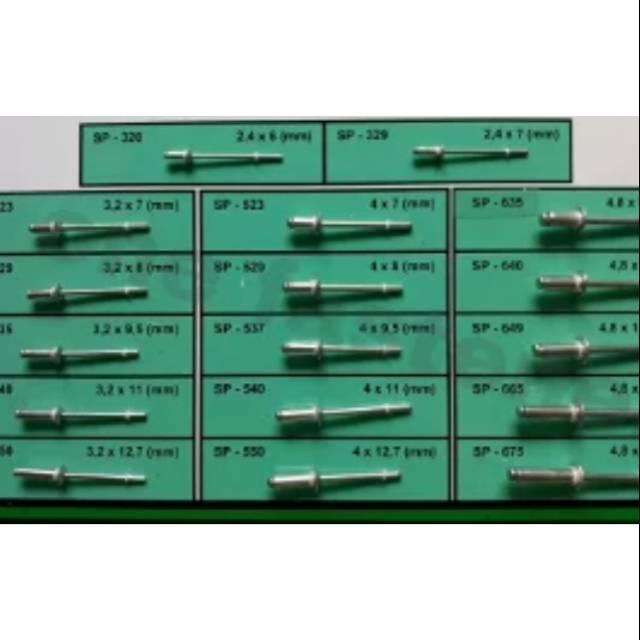 Jual Paku rivet no 329 per 100pc | Shopee Indonesia