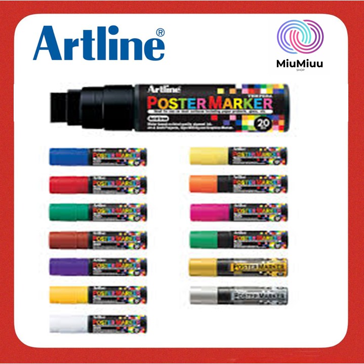 Jual SPIDOL ARTLINE POSTER MARKER ARTLINE EPP20 20 MM Shopee Indonesia