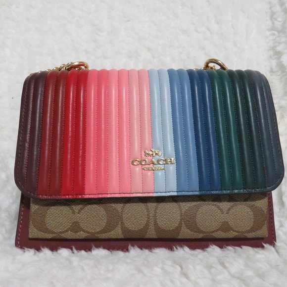 Jual Coach Klare Crossbody Rainbow Linear Quilting Shopee Indonesia