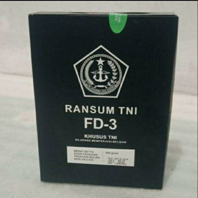 Jual RANSUM TNI FD-3 SUPLEMEN SUSU SEREAL 600 GRAM VARIASI ANEKA RASA ...