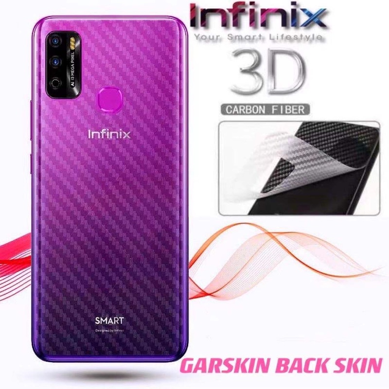 Jual GARSKIN STICKER CARBON BACK INFINIX Note 7/Note 8/ Smart 4/Smart ...