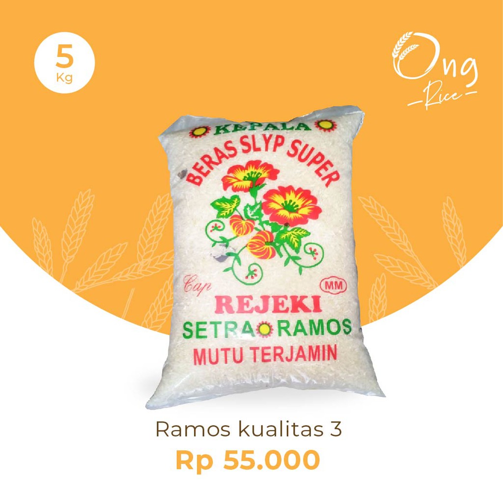 Jual Beras Ramos 5kg Kualitas Iii Shopee Indonesia