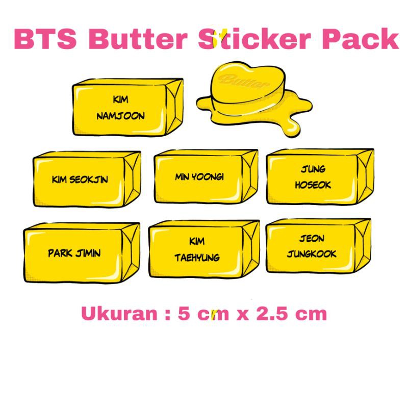 Jual BTS Butter Sticker Pack | Shopee Indonesia