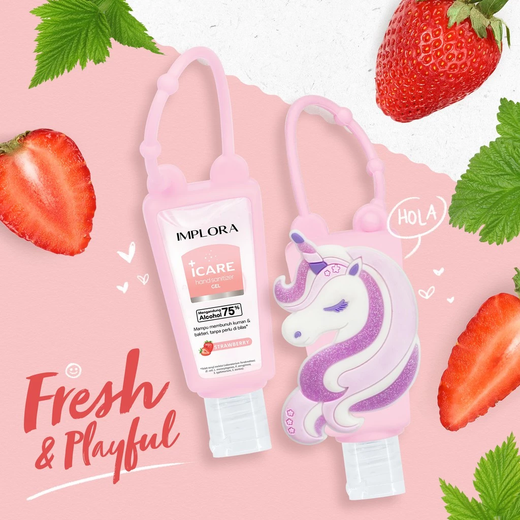 Gel Sanitizer Tangan Implora Icare 30ml - Perlindungan Kesehatan dan Kebersihan
