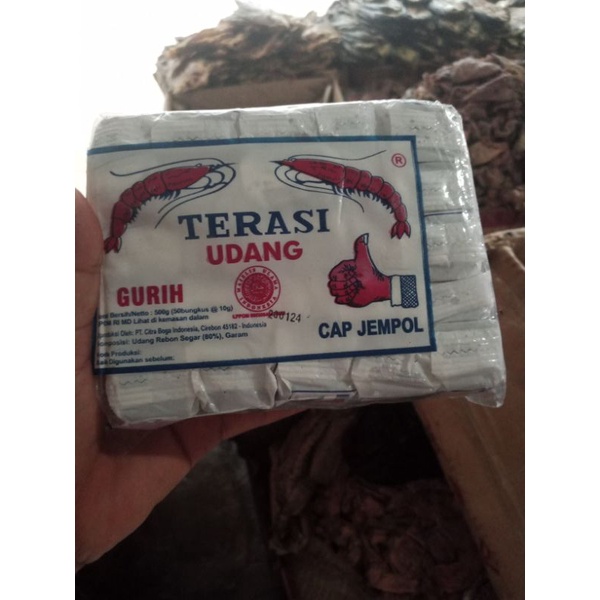 Jual terasi cap jempol 500 gram isi 50 pcs Shopee Indonesia