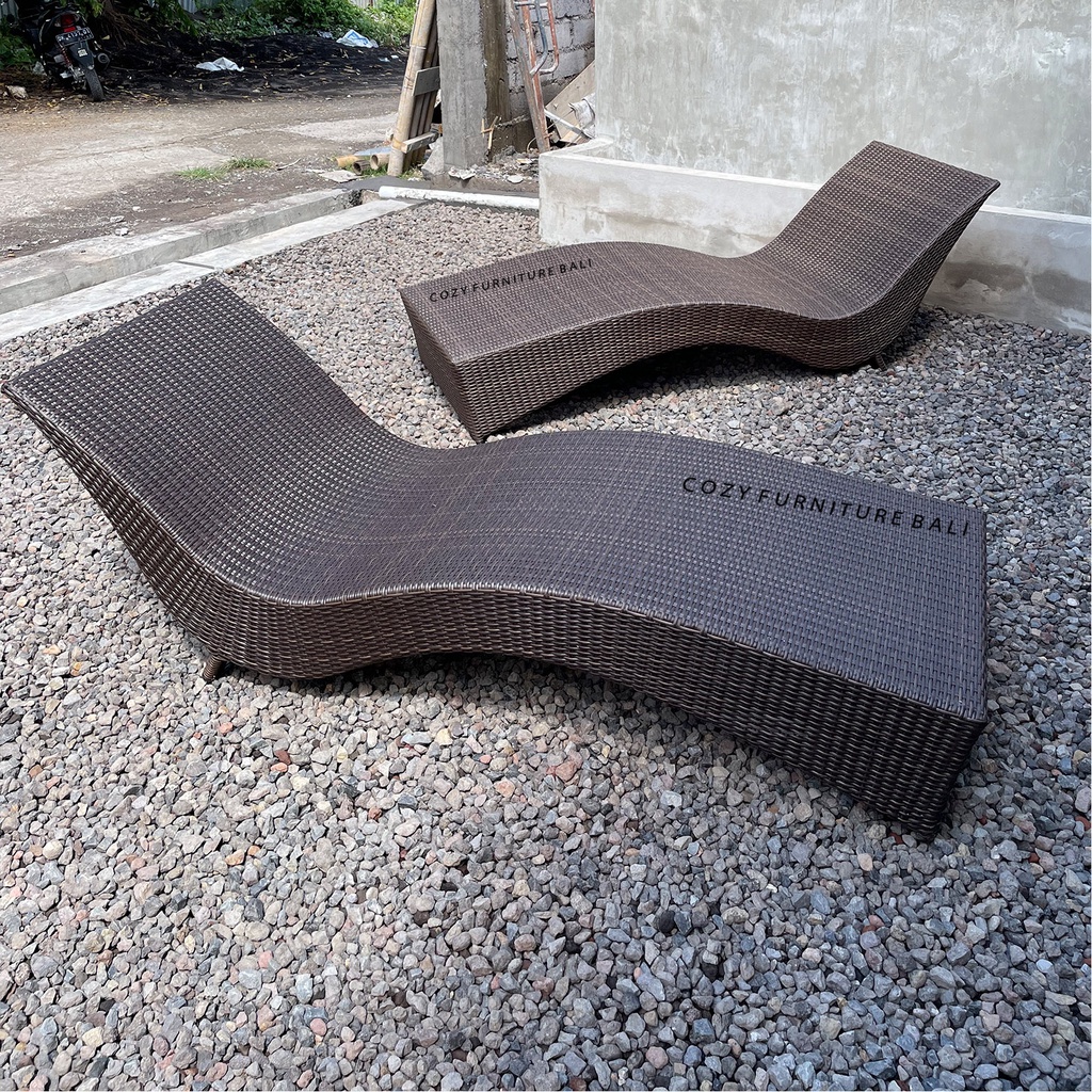 Jual POOL SUN LOUNGER CHAIR - KURSI KASUR KOLAM & PANTAI - ROTAN ...