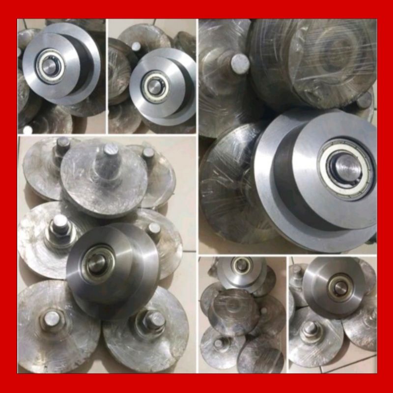 Jual Roda Lift Barang Premium Besi As Keras Rell UNP 100x50mm Atau WF ...