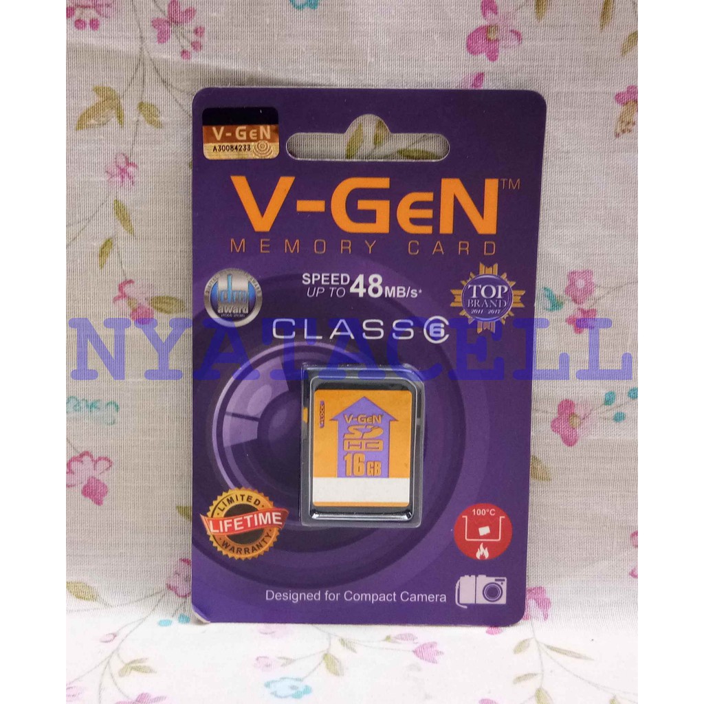 Jual Vgen 16GB SD Card HC 16 GB Original Camera Digital Memory Shopee
