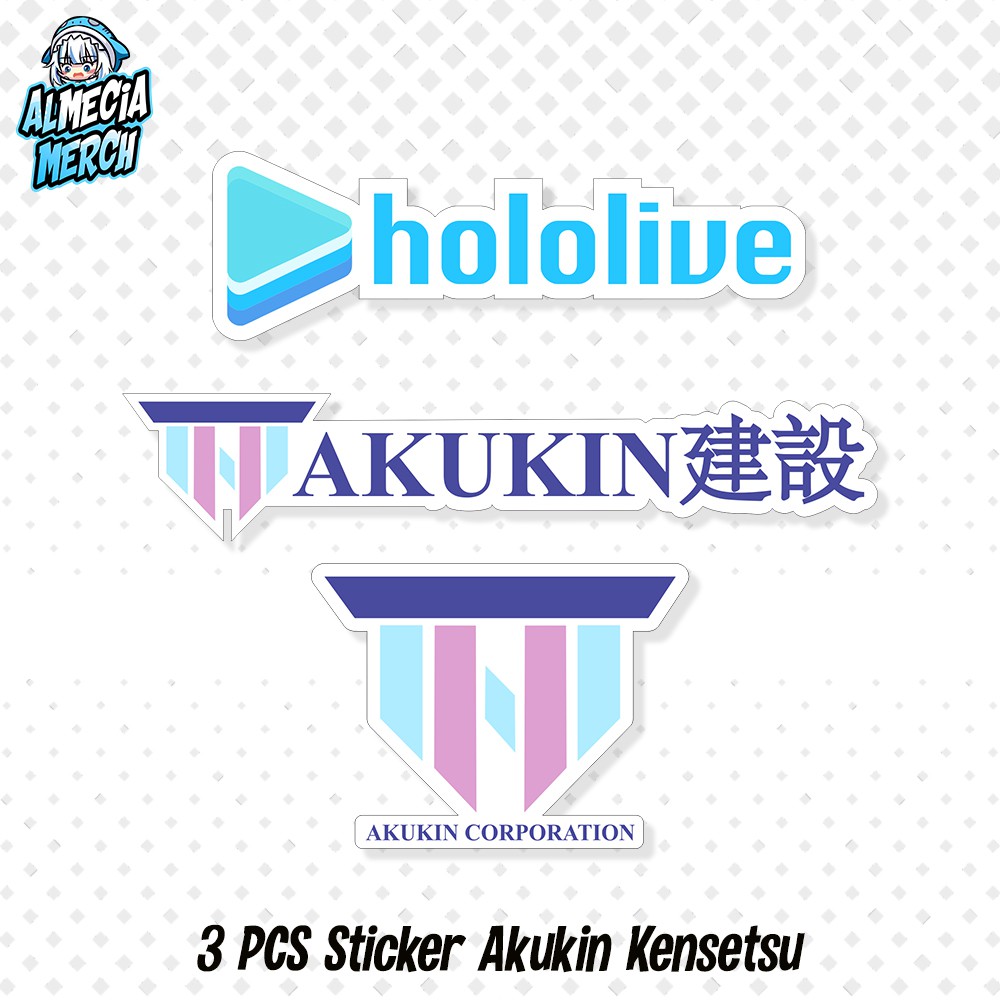 Jual Sticker Akukin Kensetsu / Sticker Hololive Akukin Logo / Akukin ...