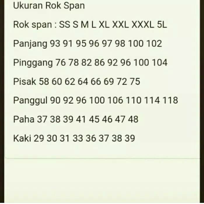 Jual Ds201V Rok Panjang Wanita Jumbo 4L 5L /Rok Span Panjang/Rok Kerja ...