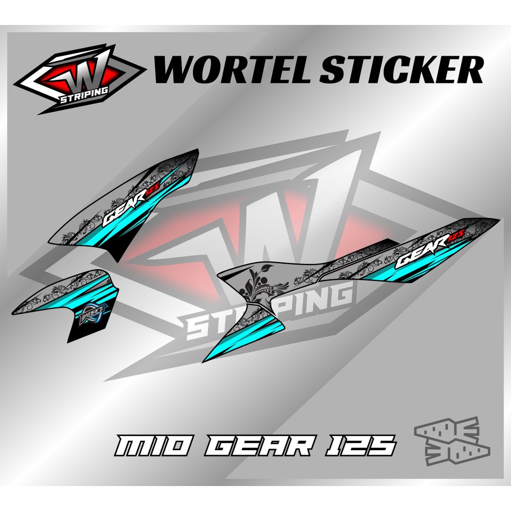 Jual Striping Mio Gear-Stiker Lis Decal Hologram Motor Mio Gear 125 ...