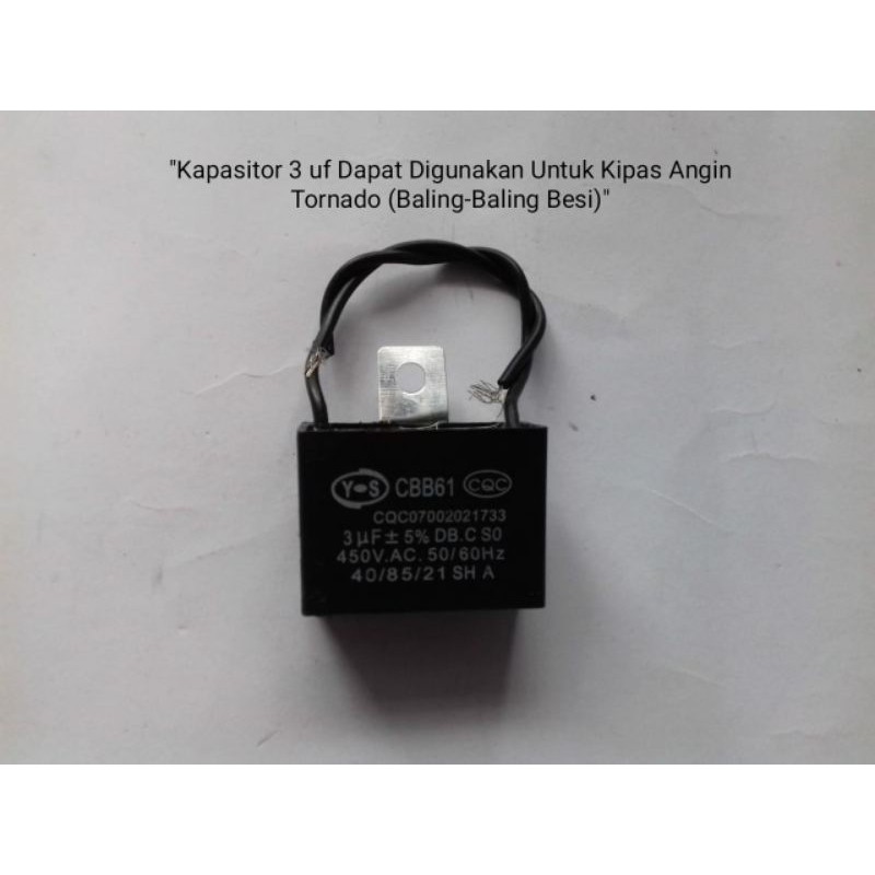 Jual Kapasitor Capasitor Kipas Angin Tornado Regency Regenci Regensi 3