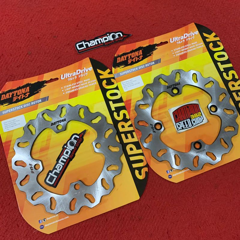 Jual Paket Disc Rotor Brake Piringan Cakram Depan Belakang DAYTONA ...