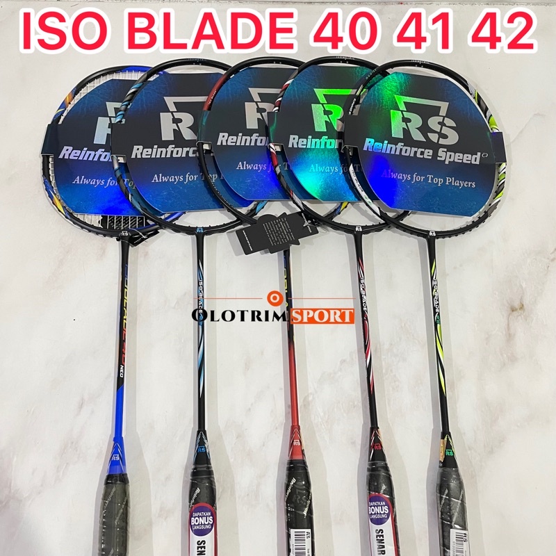 Jual Raket Badminton RS Iso Blade 40 41 42 Neo iii Original Bonus Senar ...