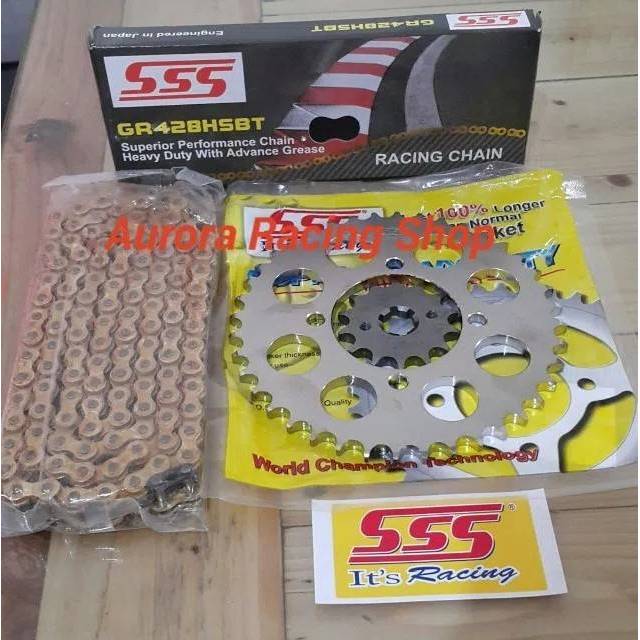 Jual GEAR SET SSS JUPITER MX 135 OLD NEW JUPITER MX 135 & RANTAI SSS