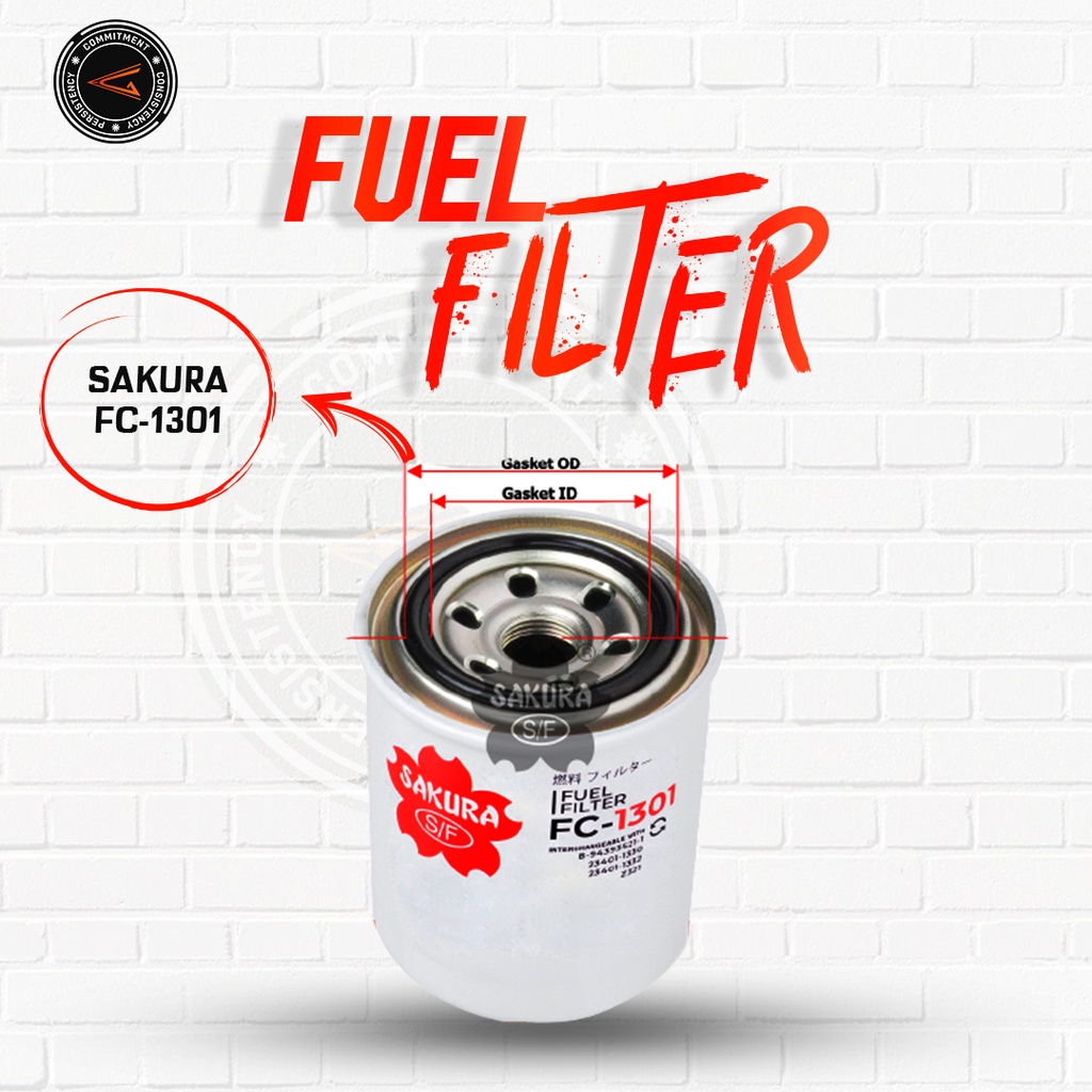 Jual Sakura Solar Fuel Filter FC-1301 / FC1301 / Sakura Filter Oli ...