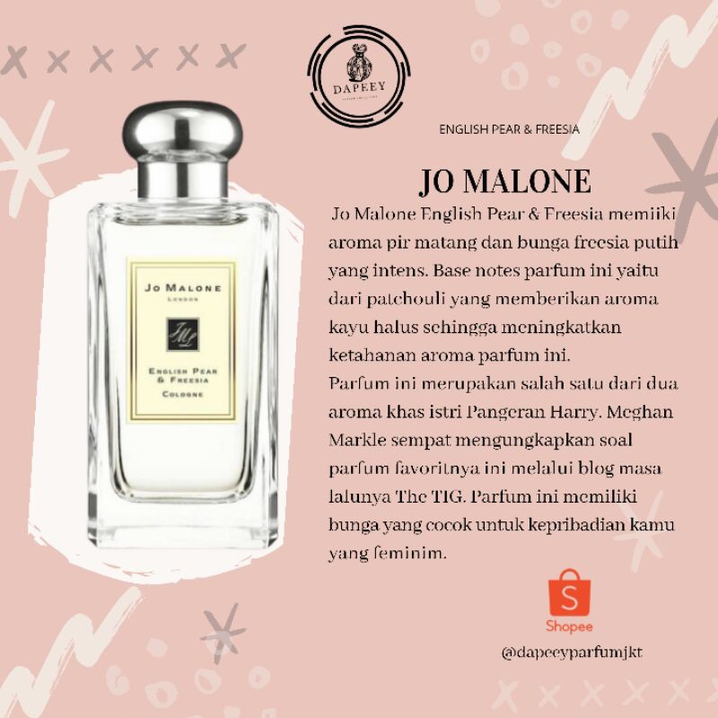 Aroma jo malone discount english pear and freesia